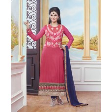 Salwar Kameez with floral embroidery work 